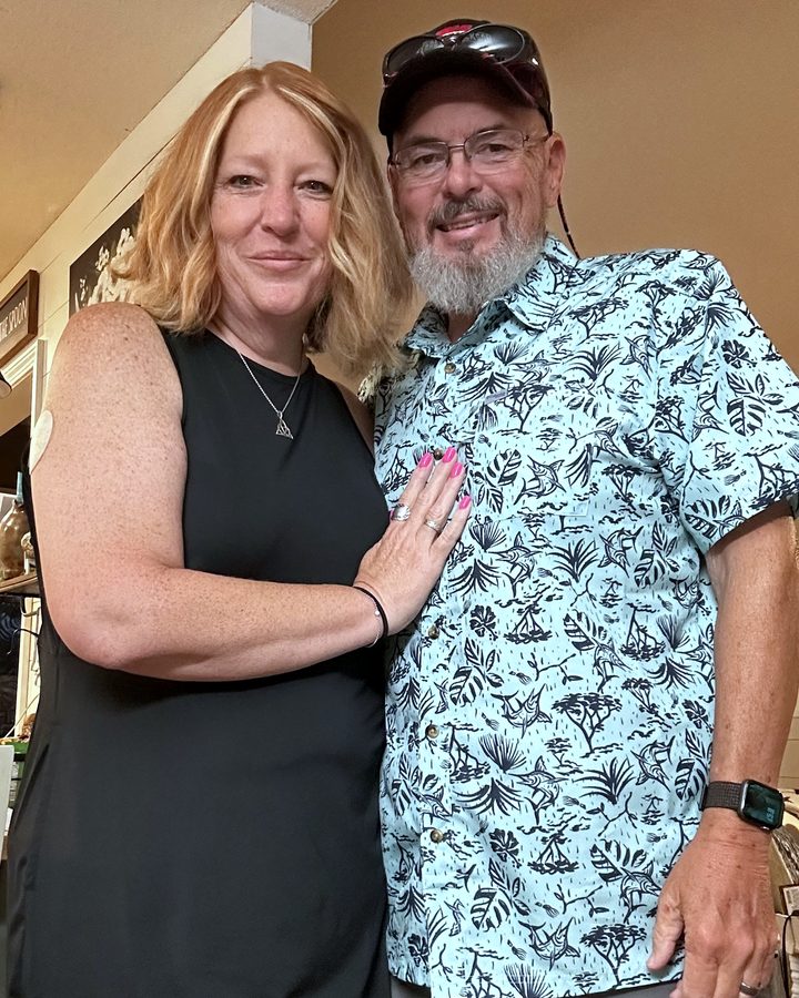 Steve Forrester and his wife